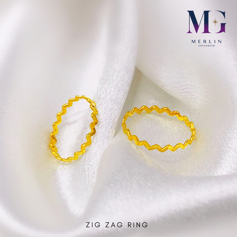 916 Gold Zig Zag Ring
