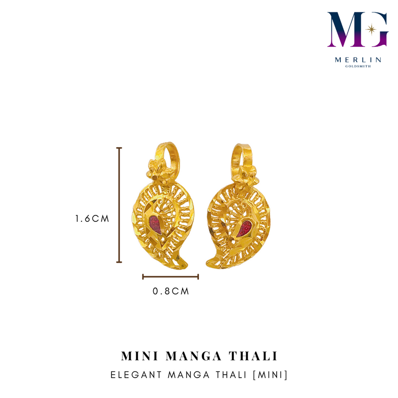 916 Gold Mini Elegant Manga Thali