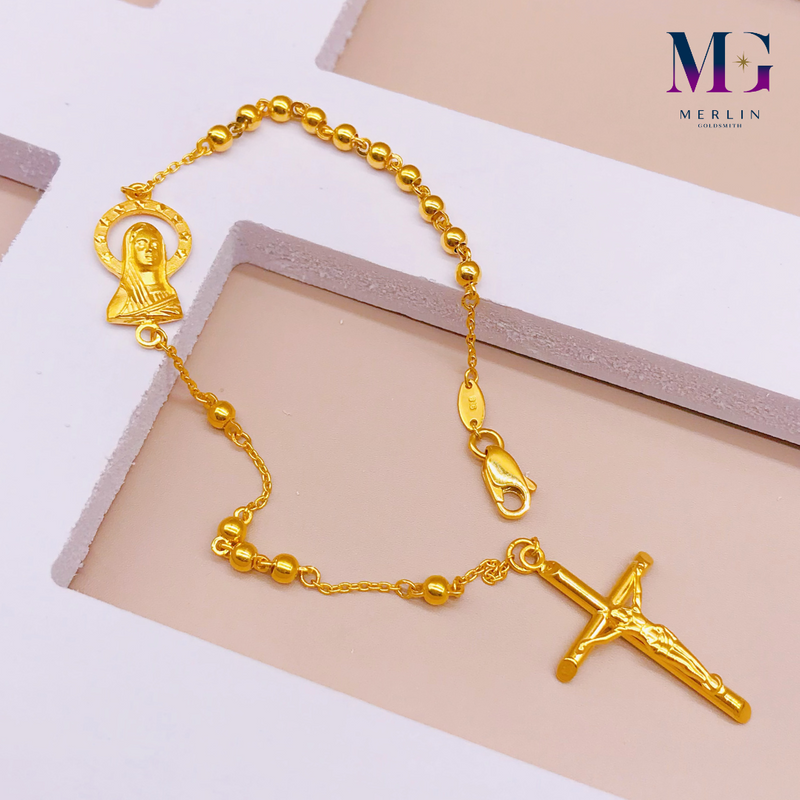 916 Gold Rosary Bracelet