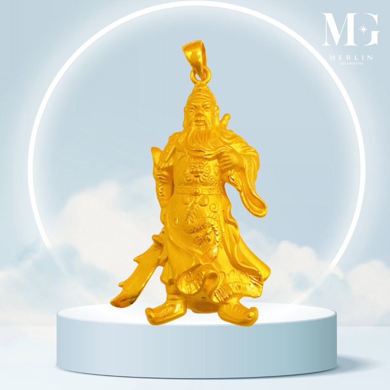 999 Pure Gold Lord Guan Yu Pendant