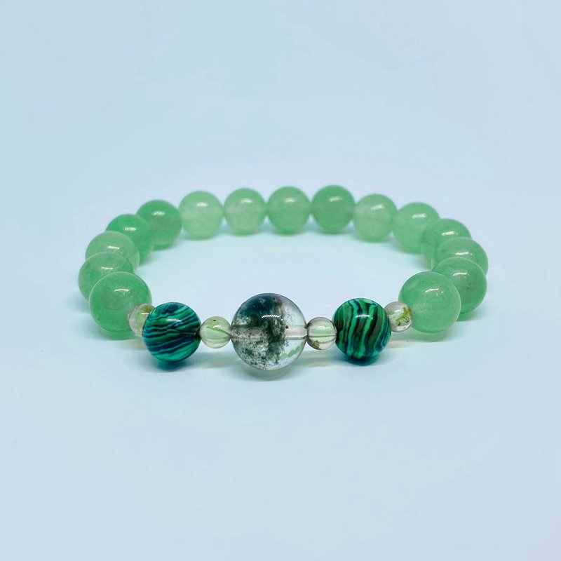 Serendipity Crystal Beads Bracelet (Green Phantom / Aventurine/ Olivine / Malachite)