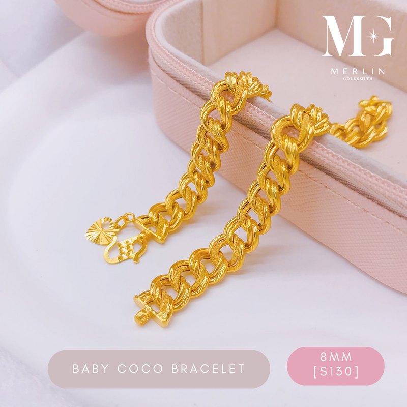 916 Gold (8MM) Baby Coco Bracelet