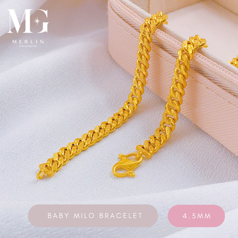 916 Gold 4.5mm Baby Milo Bracelet