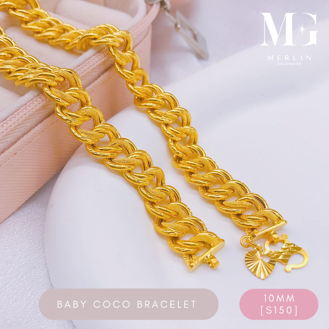 916 Gold 10MM BABY COCO Bracelet Merlin Goldsmith