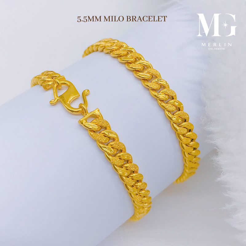 916 Gold 5.5mm Milo Bracelet