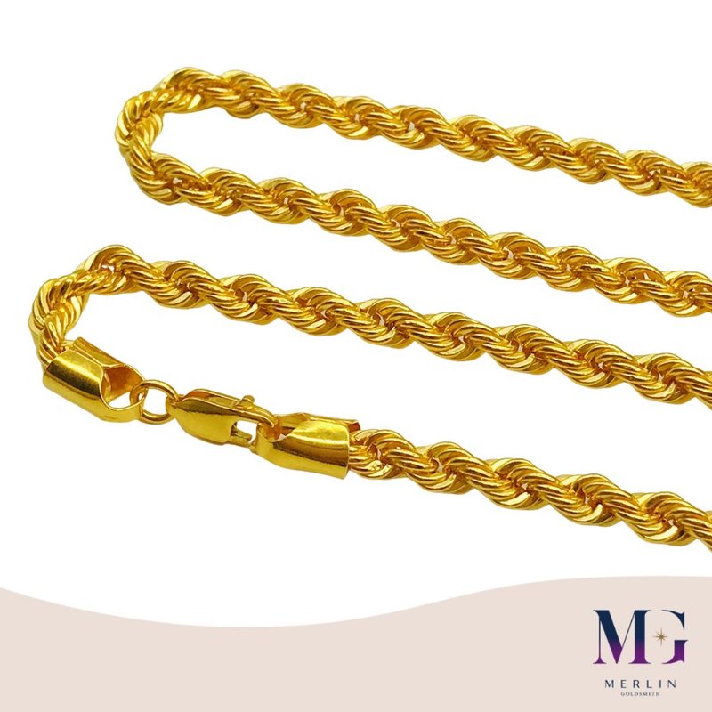 916 Gold Hollow Rope Chain (HRC 18GM+ / 19GM+)
