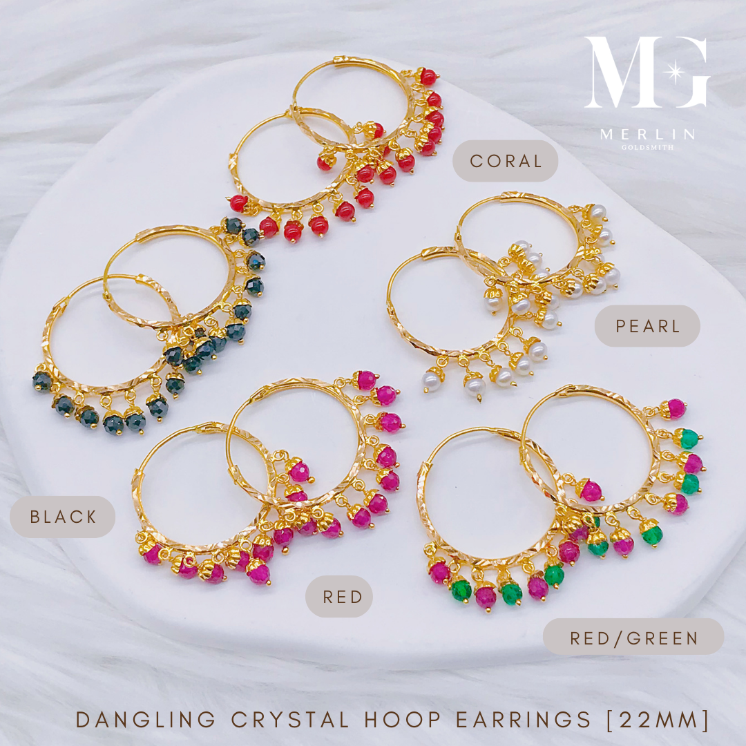 22mm gold store hoop earrings