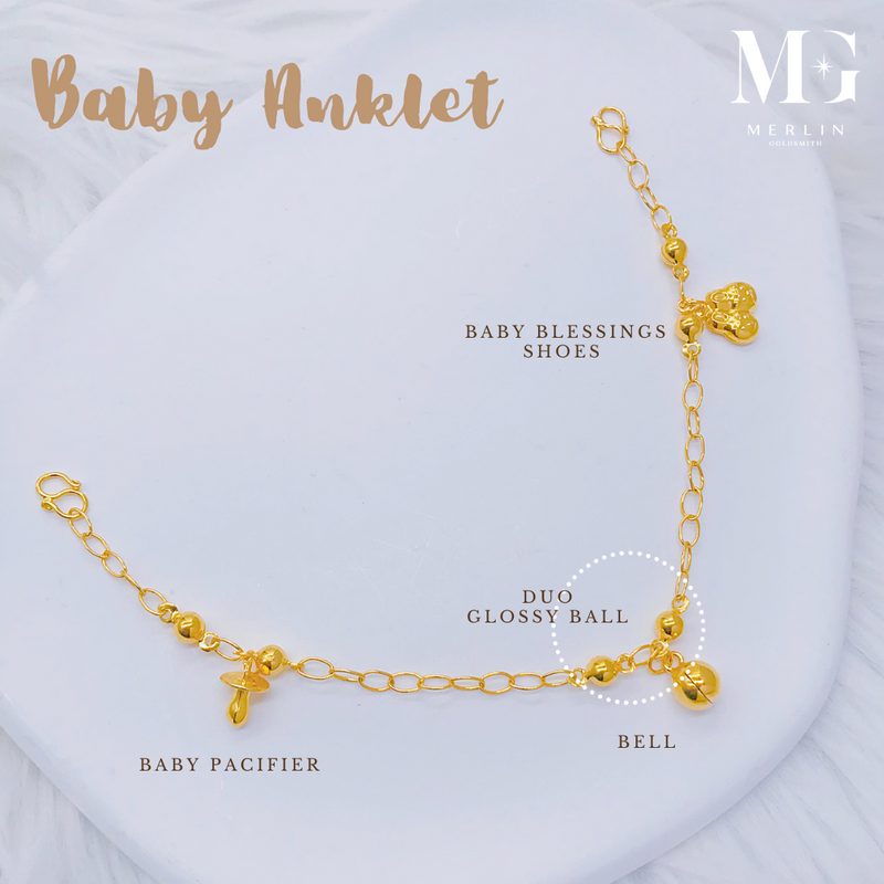 916 Gold Blessings Series Baby Anklet [BA01]