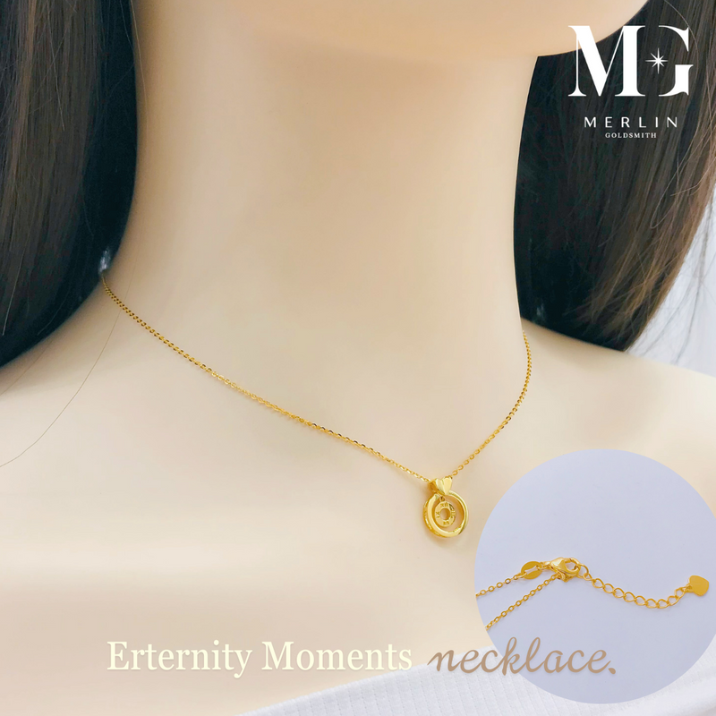 916 Gold Eternity Moments Necklace