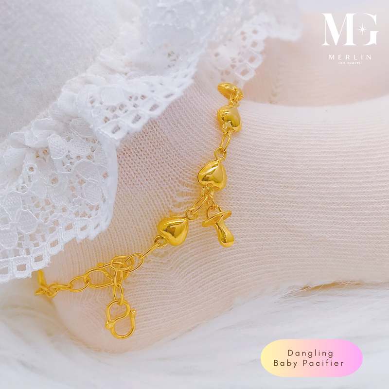 thumbnail image 2 of Lovely 2 Baby Anklet Set With Bells – 18K White Gold GP Thai Bracelet, Asian Style, Handmade Nickel-Free (GT69) 2 of 3