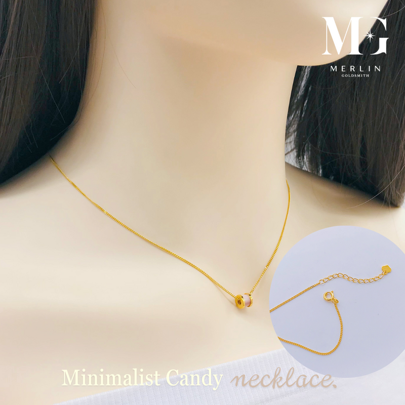 916 Gold Minimalist Candy Necklace