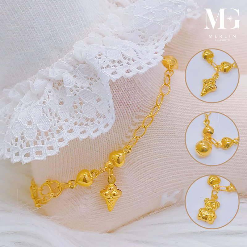 916 Gold Summer Series Baby Anklet [BA02]