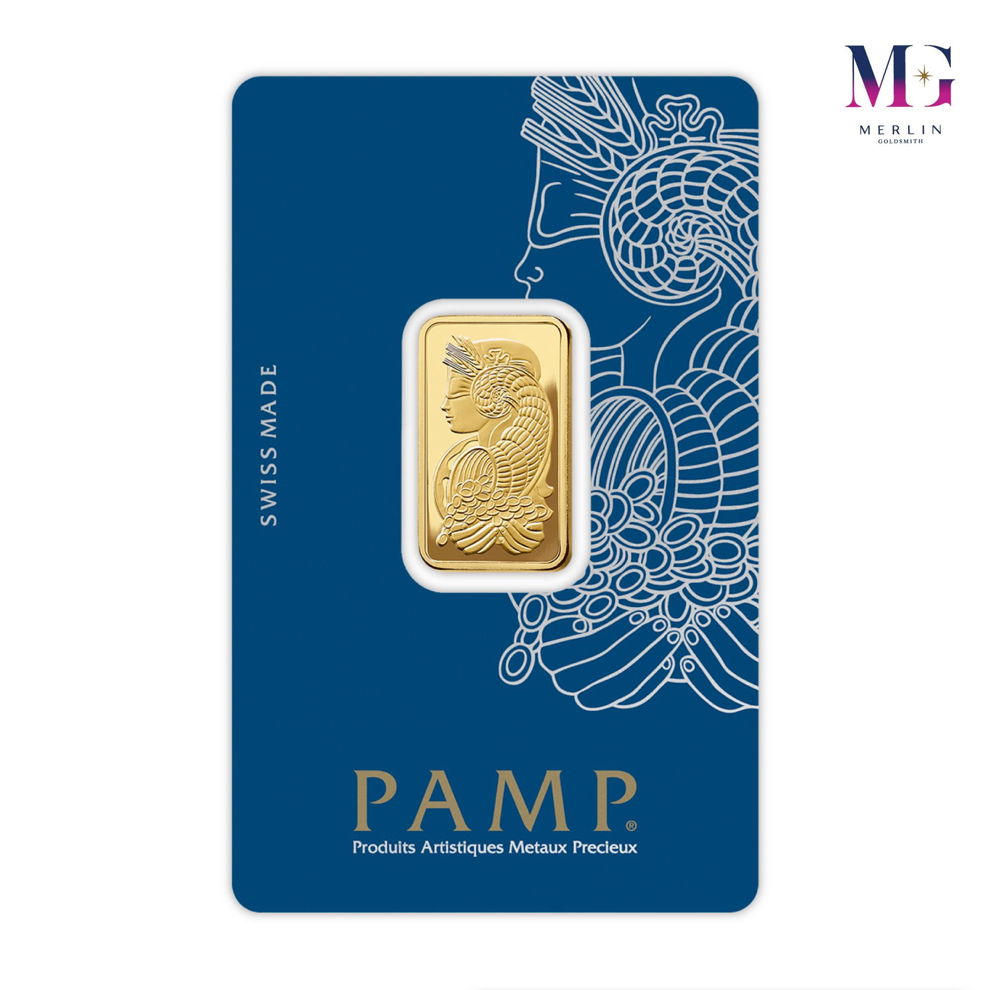 999.9 Pure Investment Gold 10 Gram PAMP Gold Bar | Merlin Goldsmith