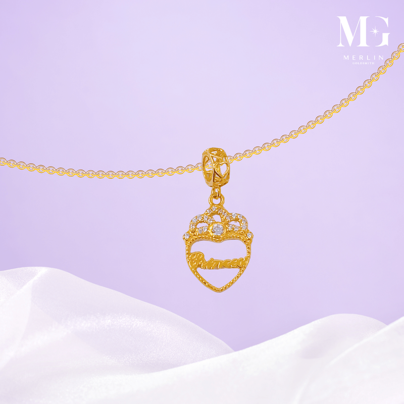 [Valentines 2024] 916 Gold Princess Charm / Pendant