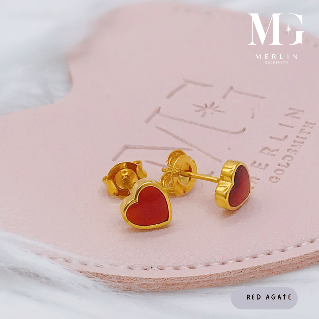 Gold ear shop studs for girls