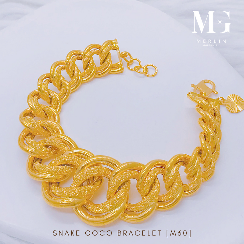 916 Gold Snake Coco Bracelet [M60]