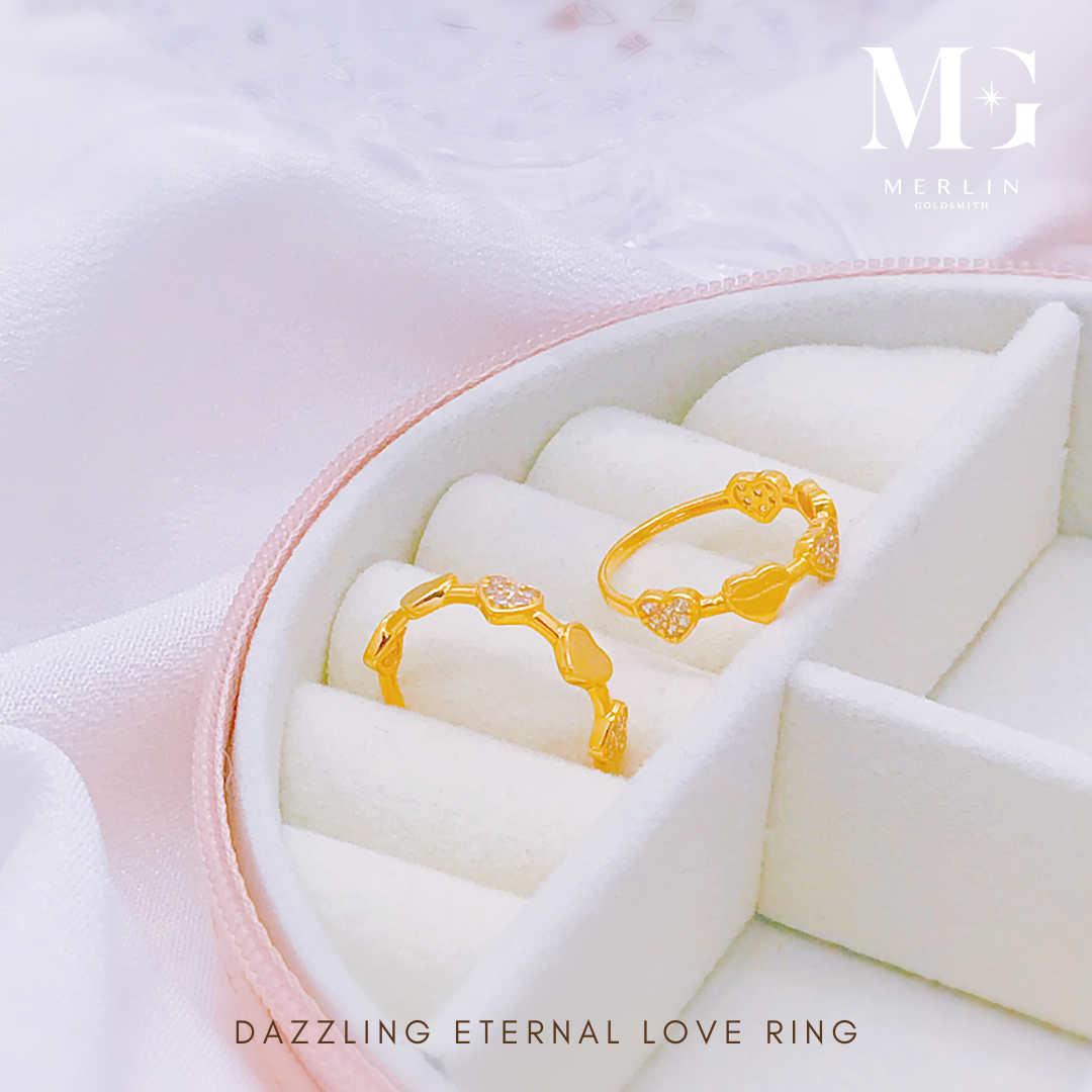 916 Gold Dazzling Eternal Love Ring | Merlin Goldsmith