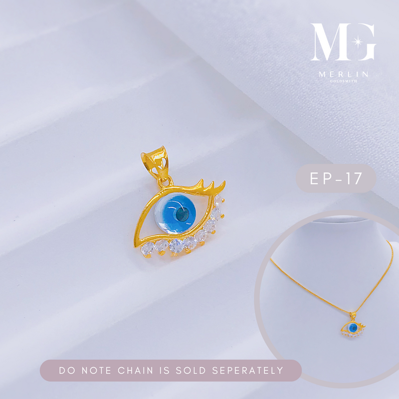 916 Gold Eye Pendant [EP-17]