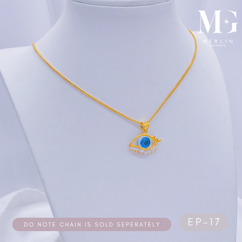 916 Gold Eye Pendant [EP-17]