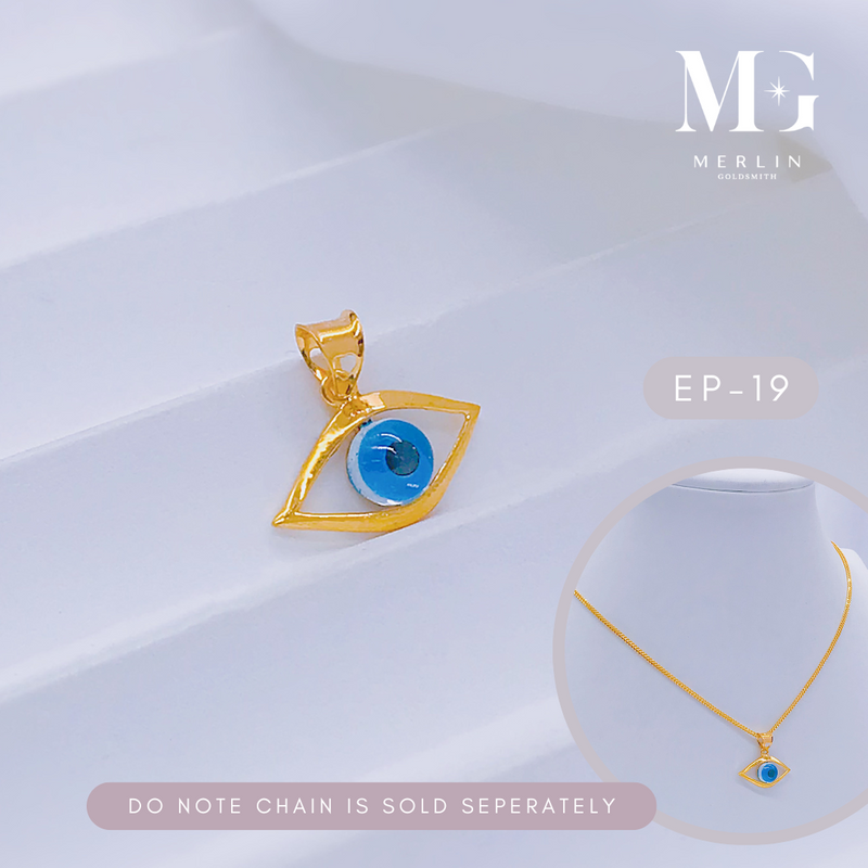 916 Gold Eye Pendant [EP-19]