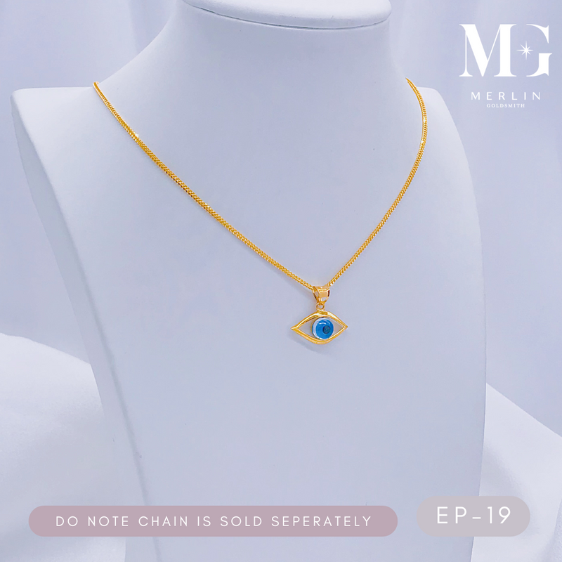 916 Gold Eye Pendant [EP-19]