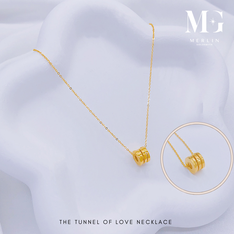 916 Gold The Tunnel Of Love Necklace