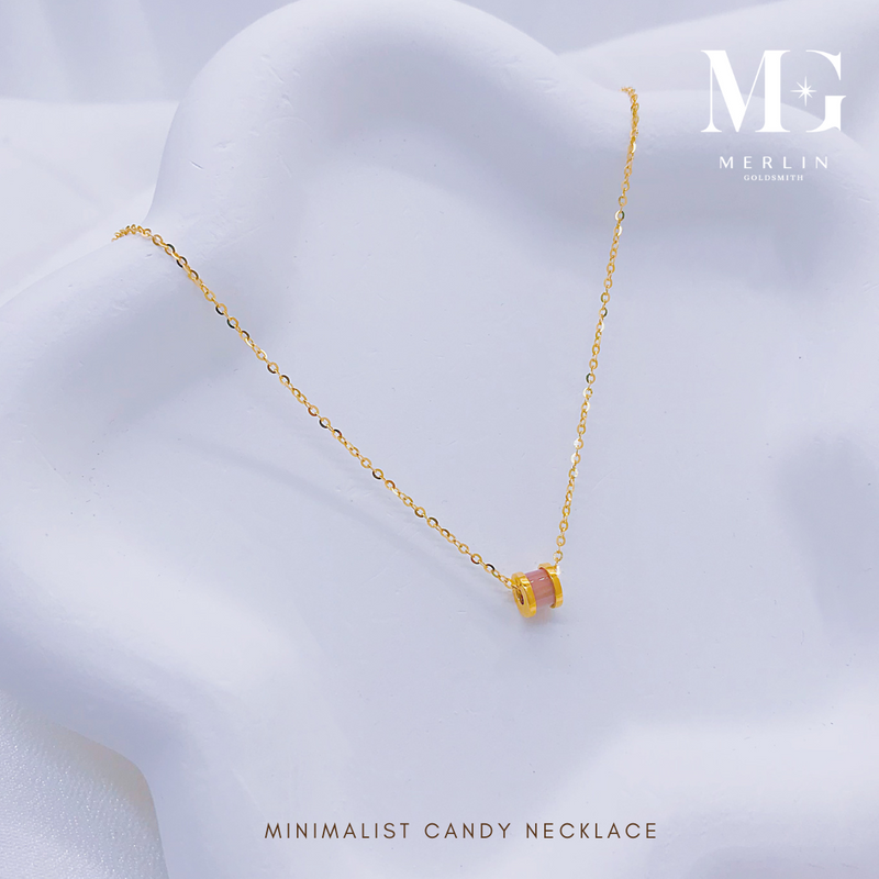 916 Gold Minimalist Candy Necklace