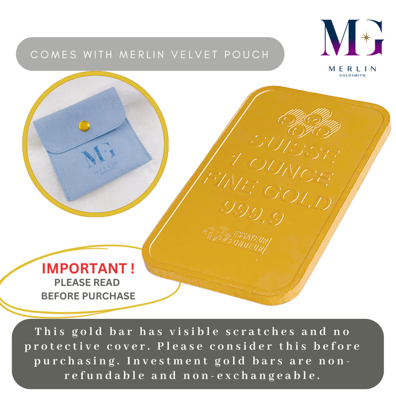 999.9 Pure Investment Gold Bar [1 Troy Ounce -31.10gm] Fortuna Lady
