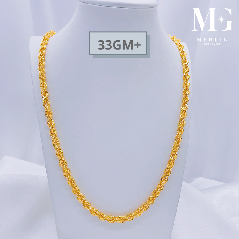 916 Gold Hollow Rope Chain (33GM+)