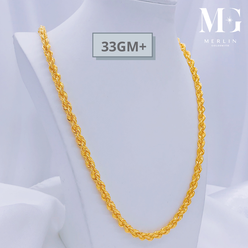 916 Gold Hollow Rope Chain (33GM+)