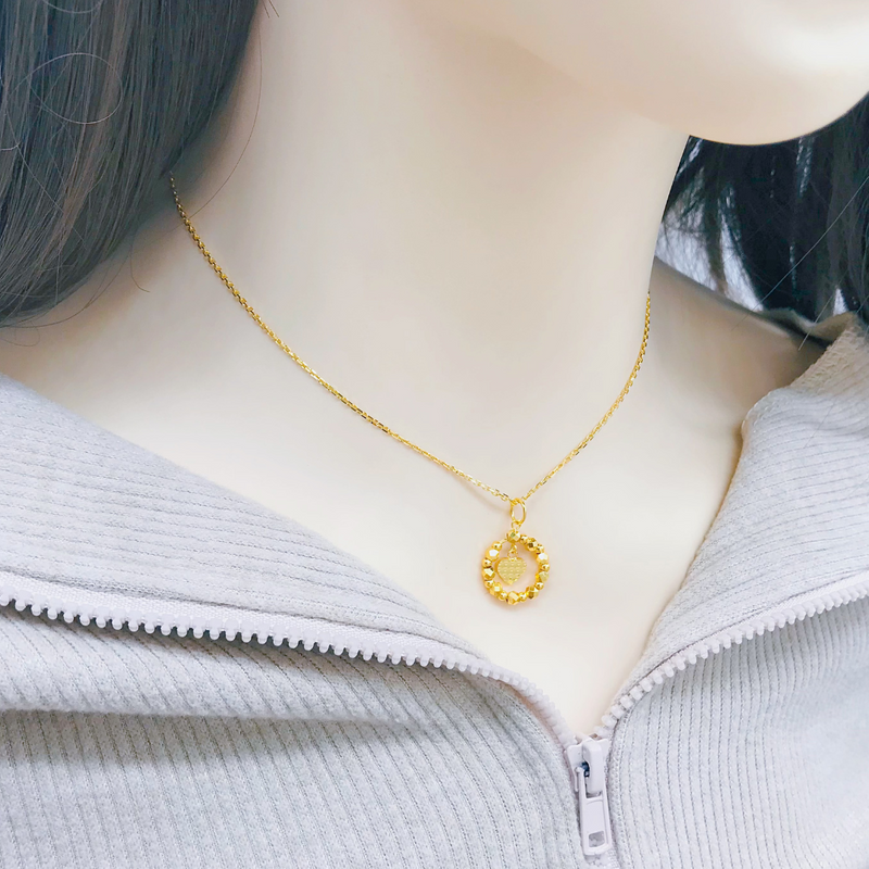 916 Gold Jamie Heart Necklace