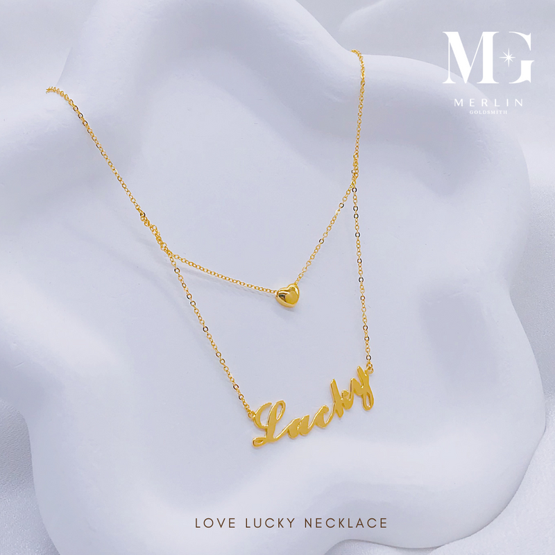 916 Gold Love Lucky Necklace