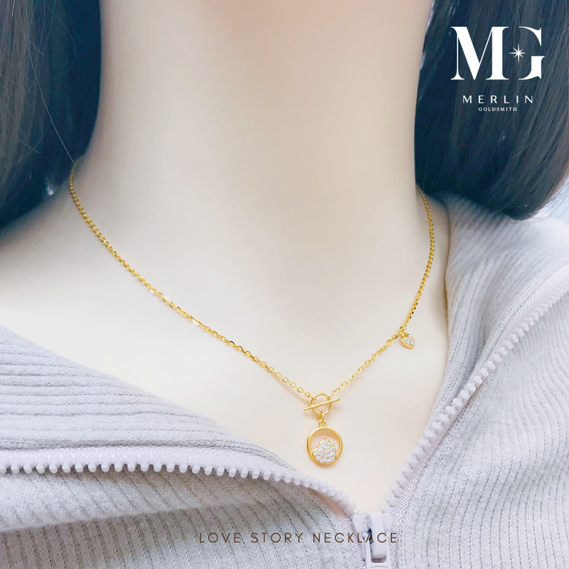 916 Gold Love Story Necklace