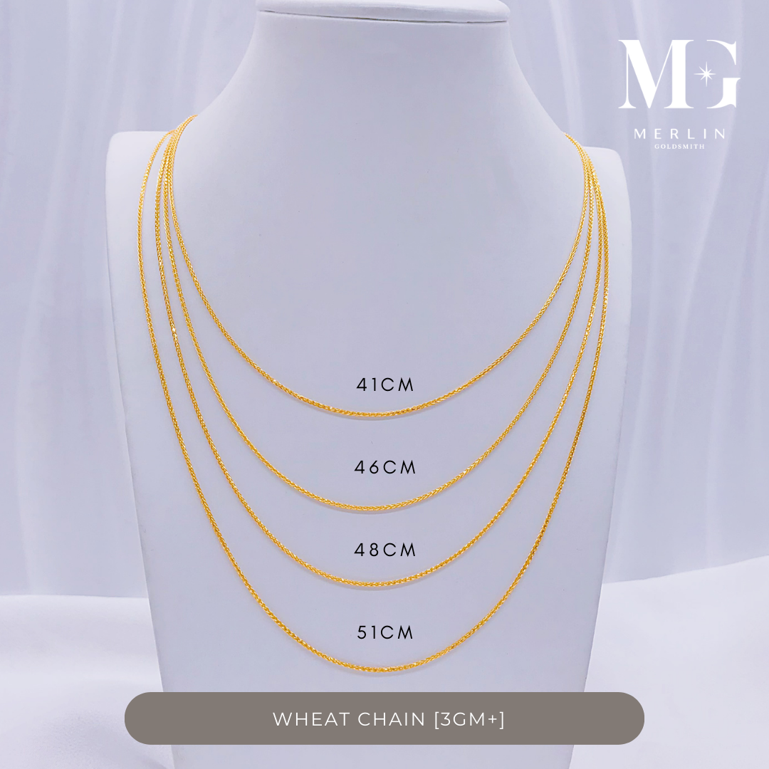 916 Gold Wheat Chain (3GM+) Merlin Goldsmith