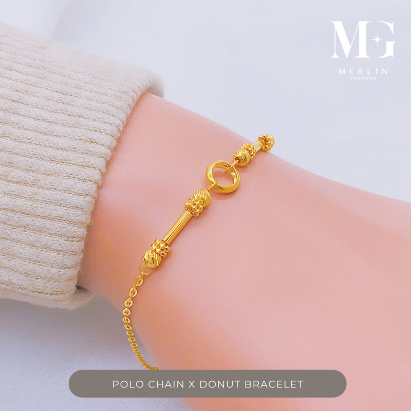 916 Gold Polo Chain x Donut Bracelet