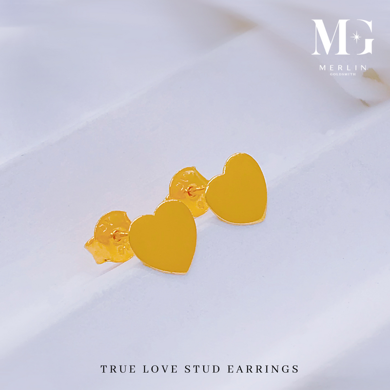 916 Gold True Love Stud Earrings