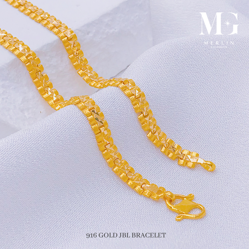 916 Gold 4mm JBL Bracelet