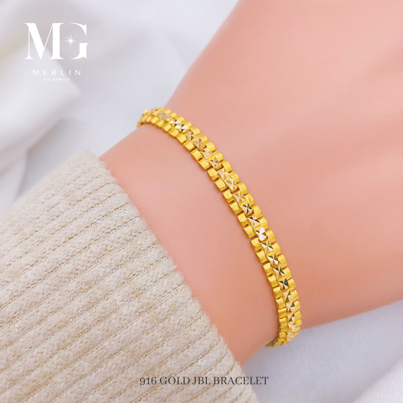 916 Gold 4mm JBL Bracelet