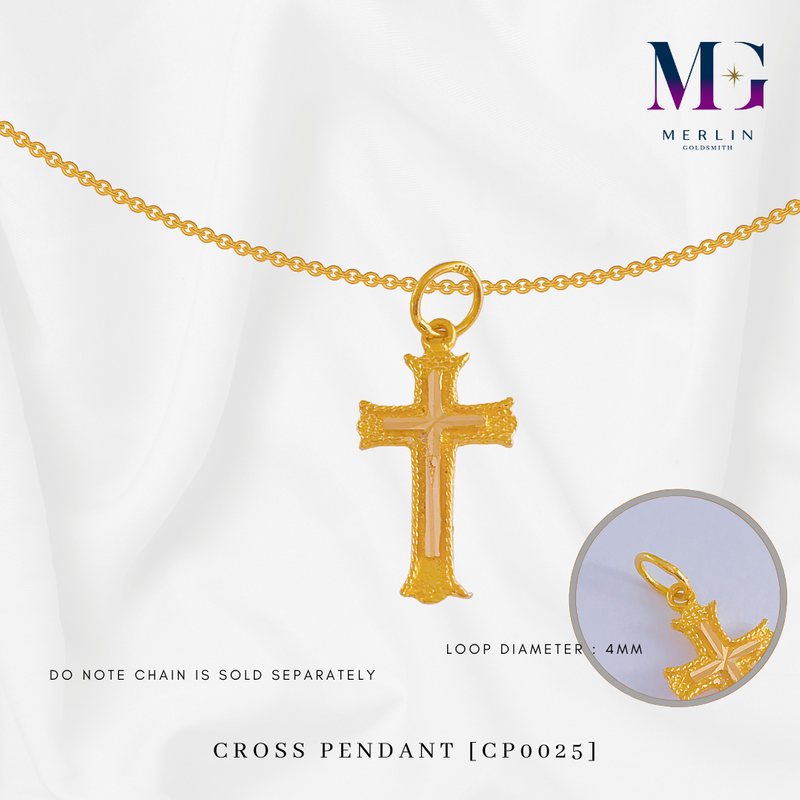 916 Gold Cross Pendant [CP0025]