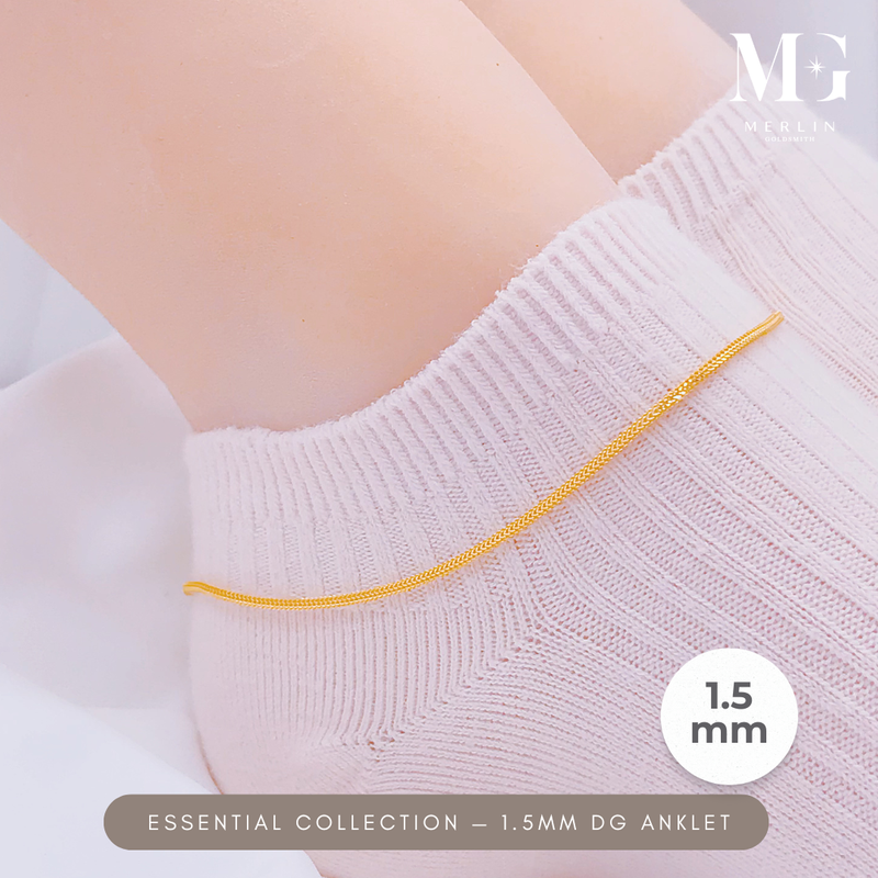 916 Gold Essential Collection - 1.5mm DG Anklet