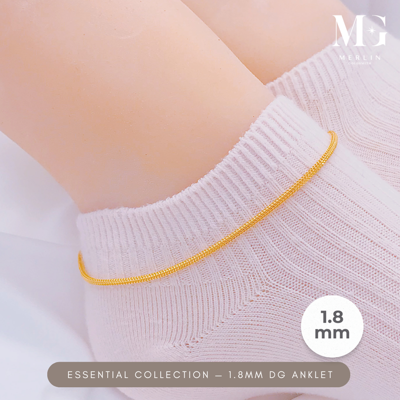 916 Gold Essential Collection - 1.8mm DG Anklet