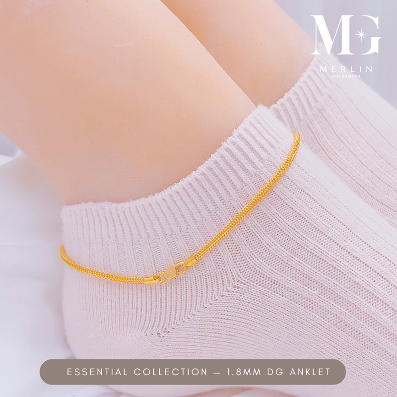 916 Gold Essential Collection - 1.8mm DG Anklet