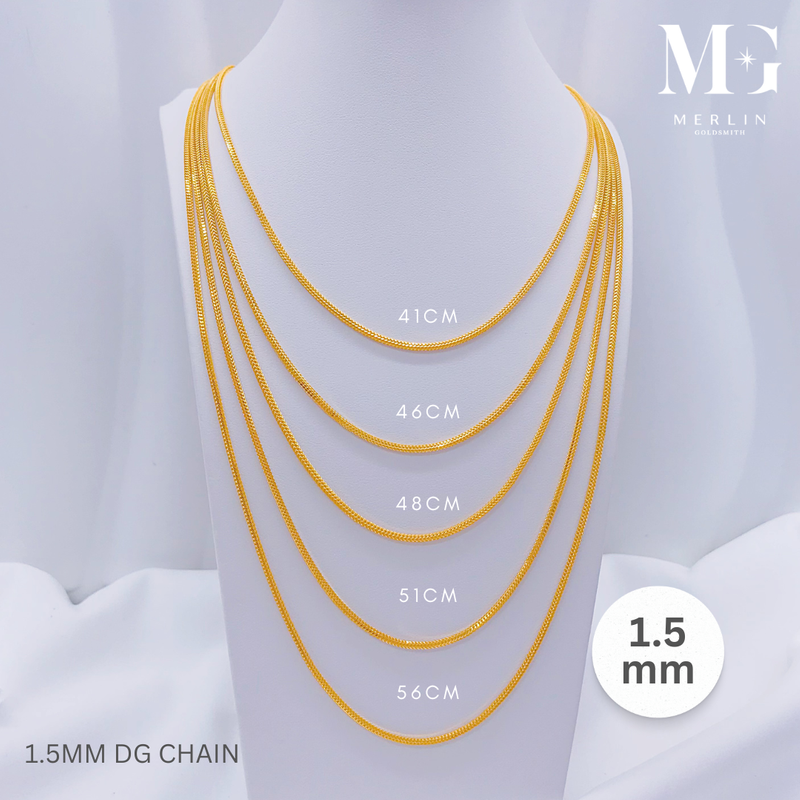 916 Gold (1.5mm) DG Chain