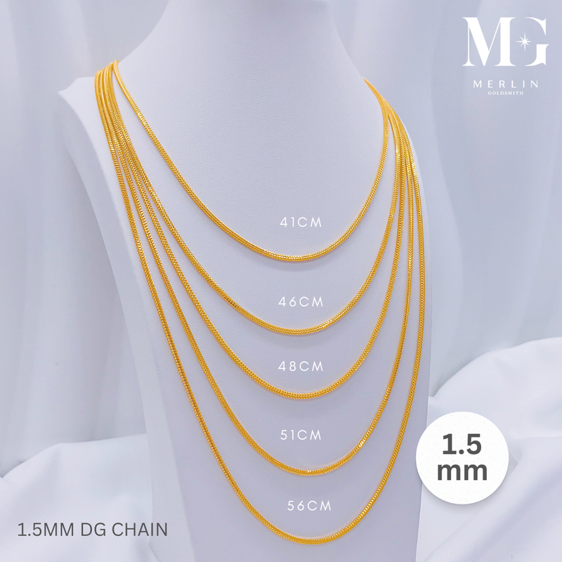 916 Gold (1.5mm) DG Chain