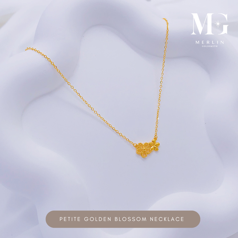 916 Gold Petite Golden Blossom Necklace