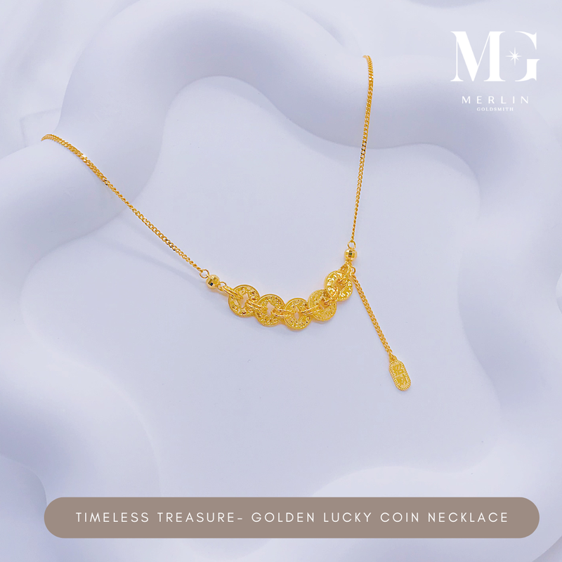 916 Gold Timeless Treasure - Golden Lucky Coin Necklace