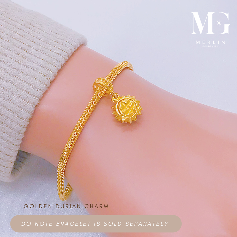916 Gold Golden Durian Charm / Pendant