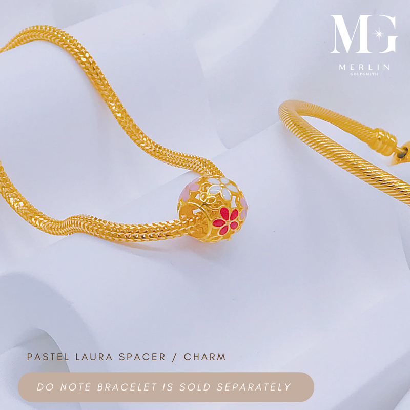 916 Gold Pastel Laura Spacer / Charm