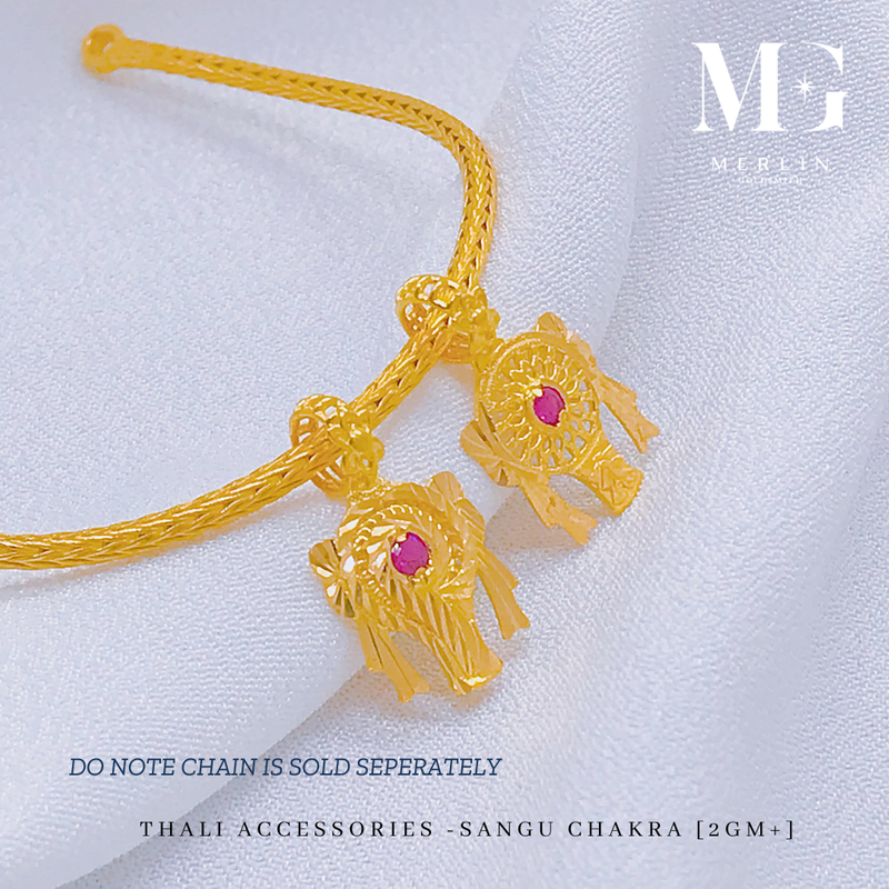 916 Gold Thali Accessories - Sangu Chaka Thali