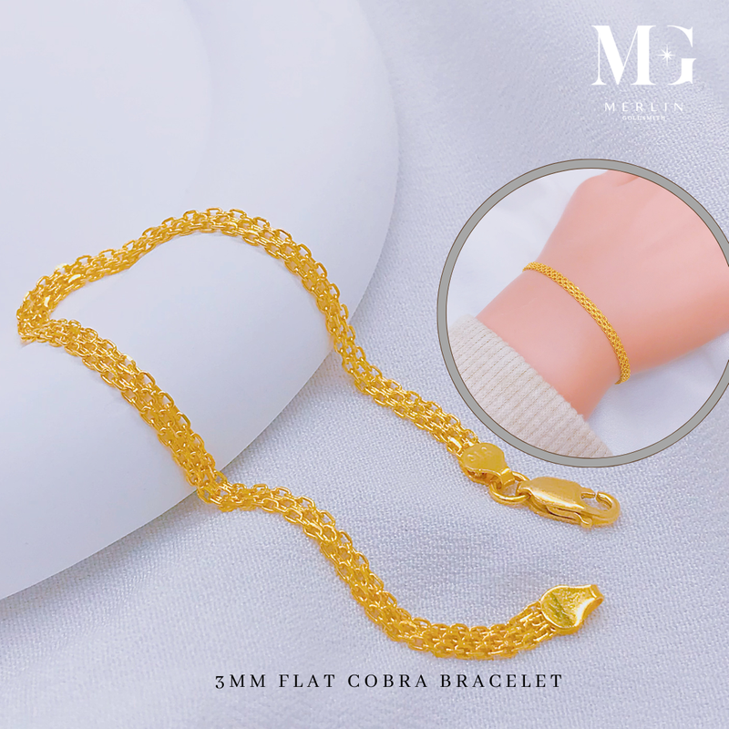 916 Gold Bamboo Elegance Bracelet